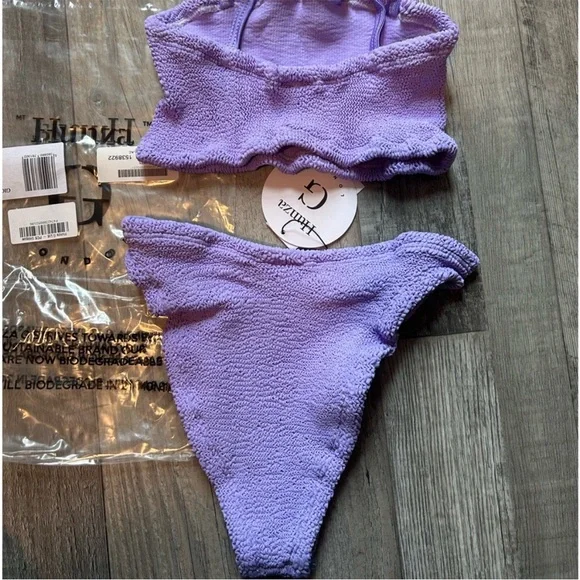 NWT 🦄 Hunza G NWT Gigi Bikini in Lilac - Picture 4 of 8